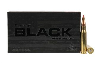 Hornady Black .308 Winchester 168 gr A-MAX Ammo comes in a box of 20